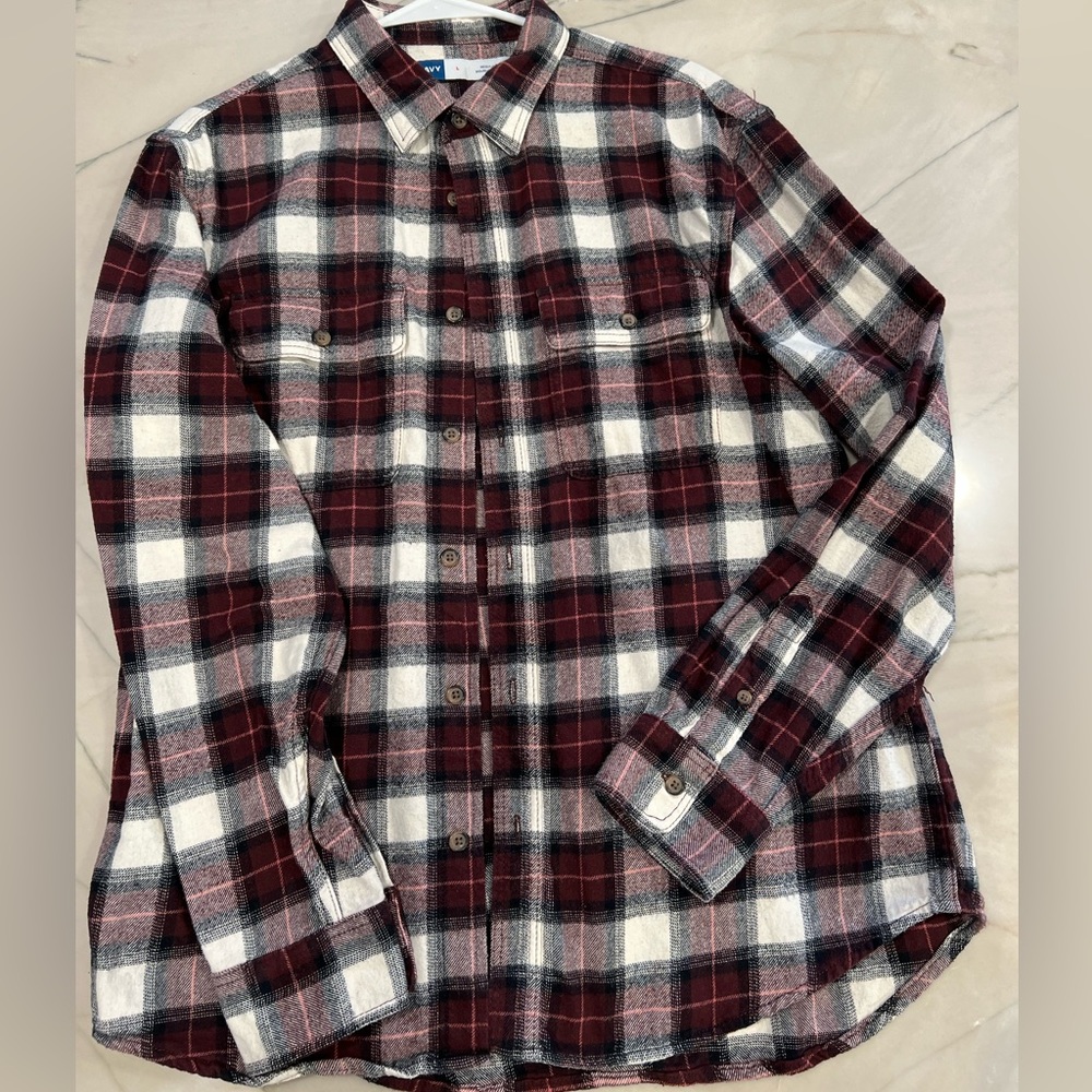 Old Navy double brushed flannel Men’s Sz L